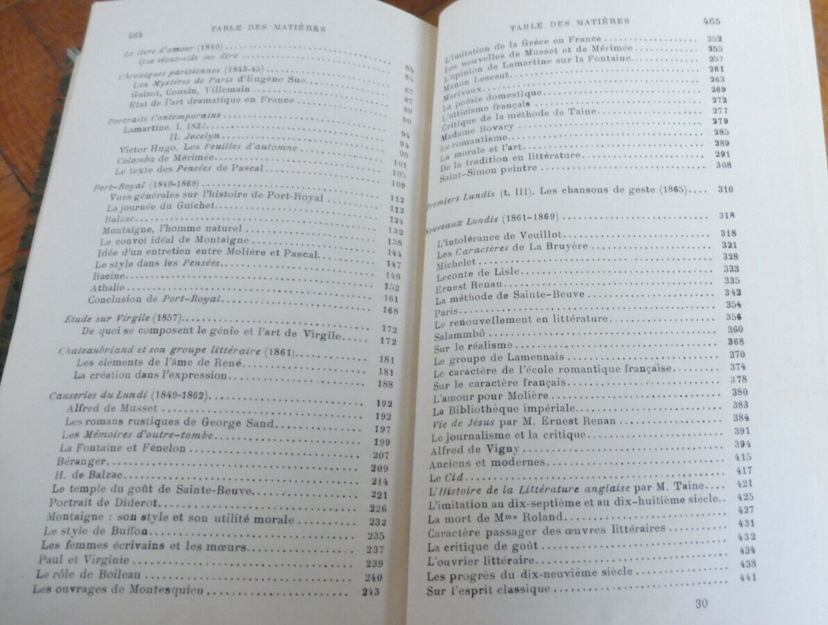 Oeuvres choisies de Sainte-Beuve 1926