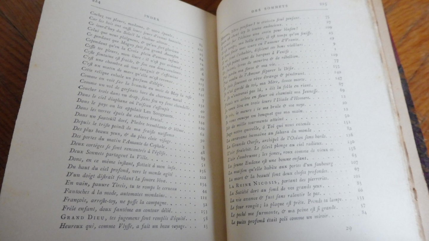 Le Livre des sonnets s.d.