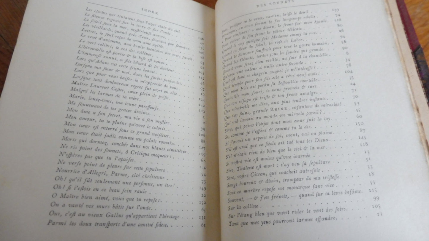 Le Livre des sonnets s.d.