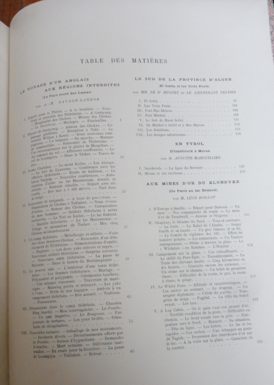 Le Tour du monde. Année 1899 (E. Charton) 1899 TIBET, MADAGASCAR, MESOPOTAMIE...