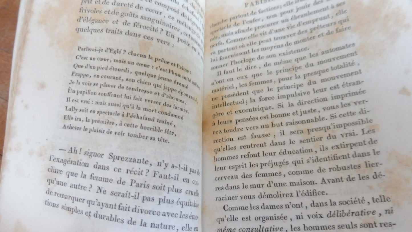 Tablette parisiennes (M. Santo-Domingo) 1826