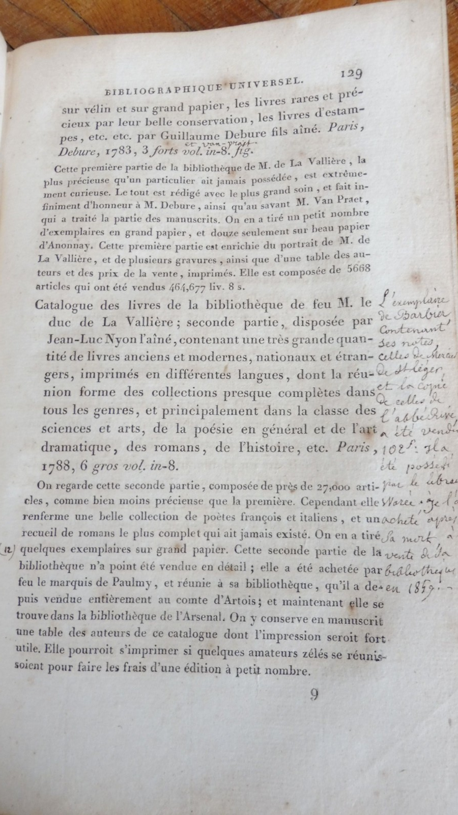 Répertoire bibliographique universel (Gabriel Peignot) 1812 EO