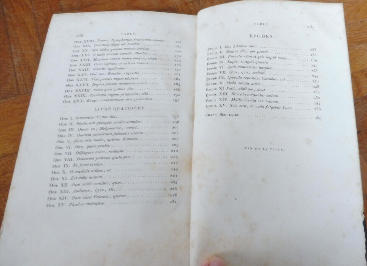 Odes, épodes et poème séculaire d'Horace 1823