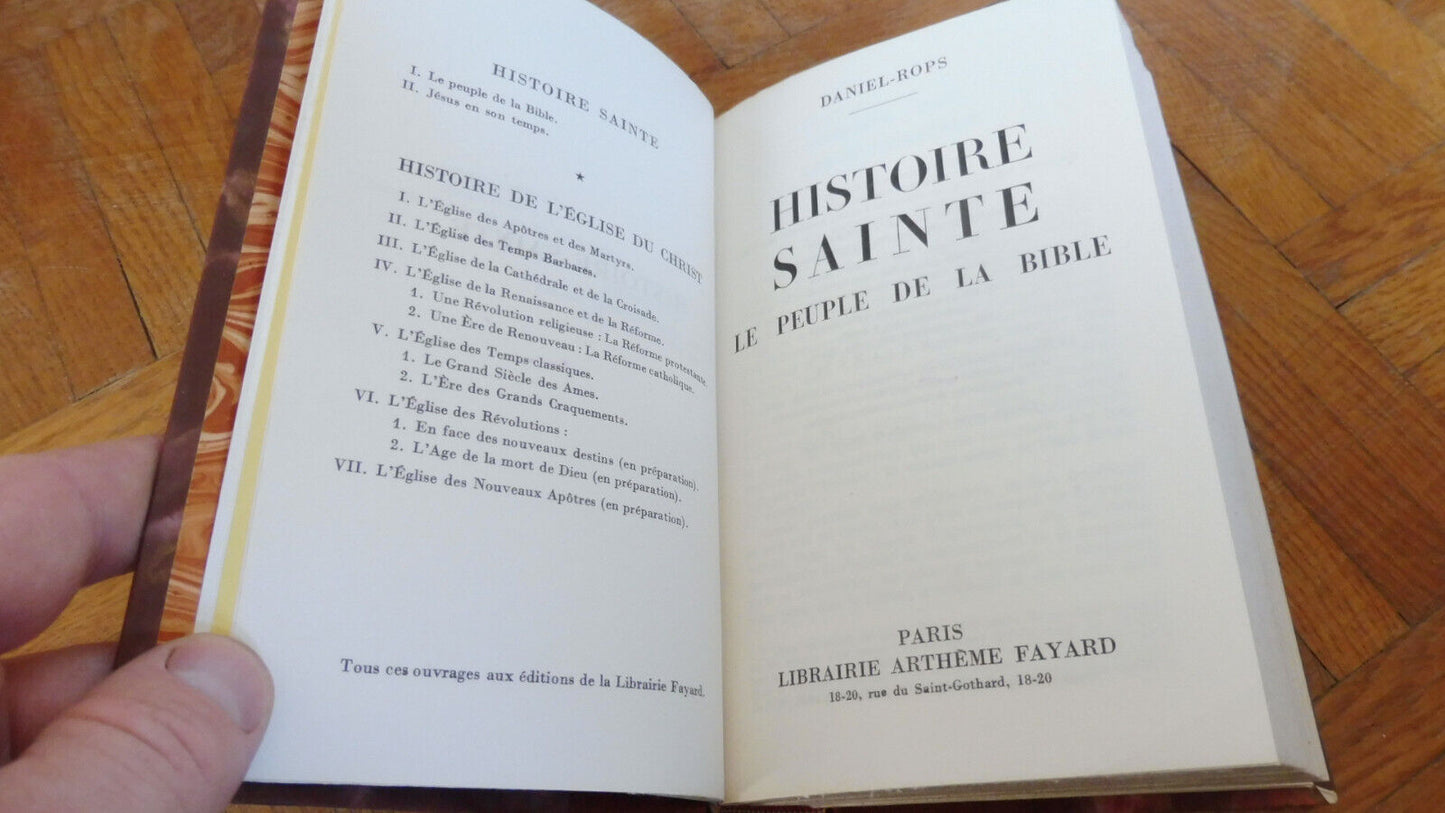 Histoire Sainte. Le Peuple de la Bible (Daniel Rops) 1959