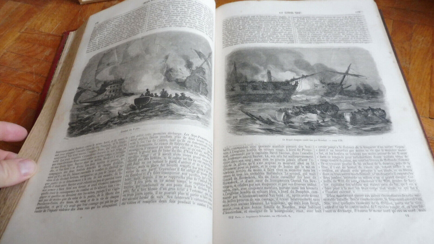 Jean Bart et Louis XIV (Eugène Sue) 1851 illus. Beaucé