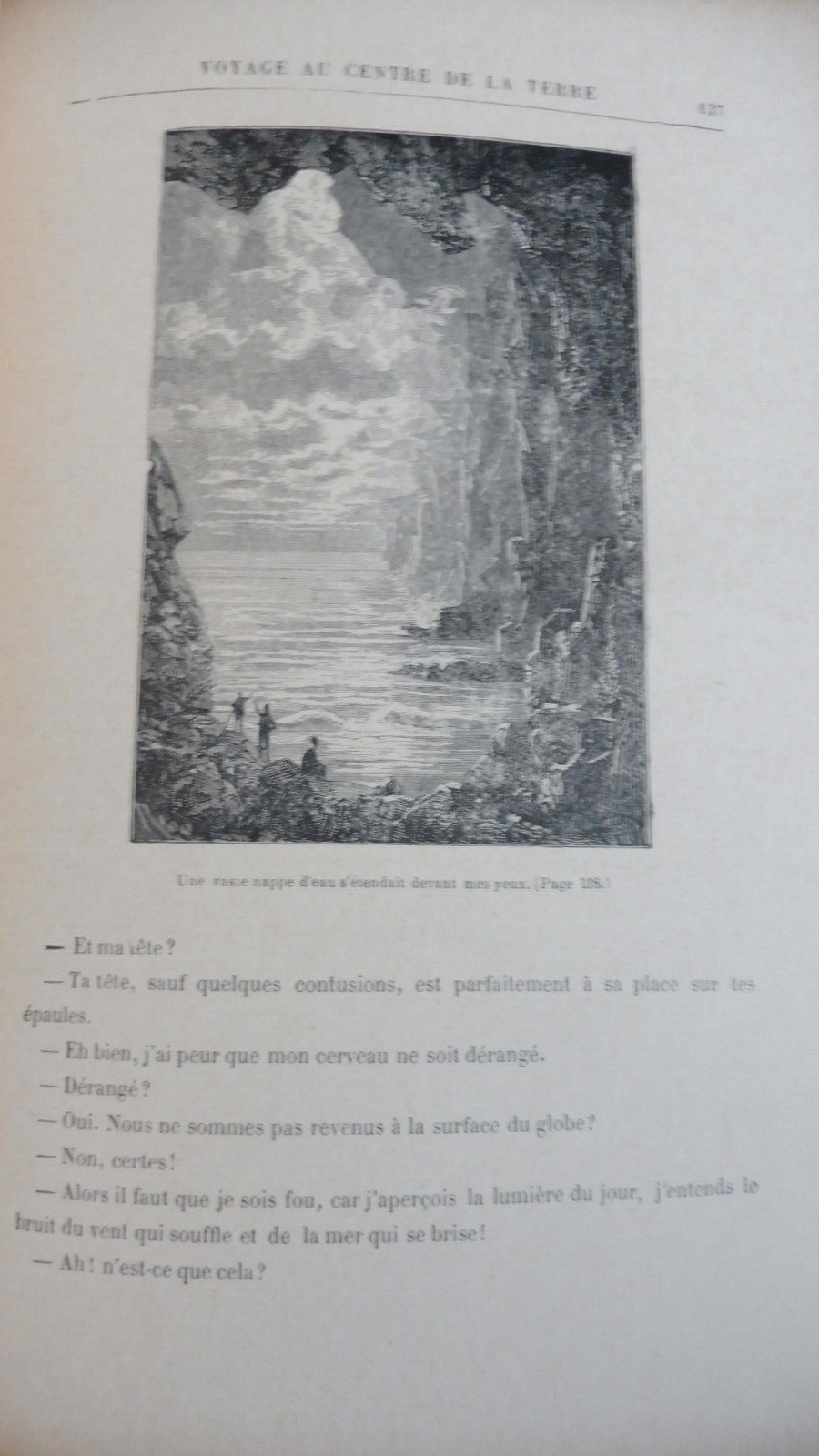 Voyage au centre de la Terre (Jules Verne) s.d. illus. Riou