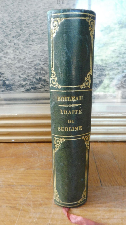 Traité du sublime + La Rochefoucauld (Boileau trad.) 1835 2 t. en 1 vol.