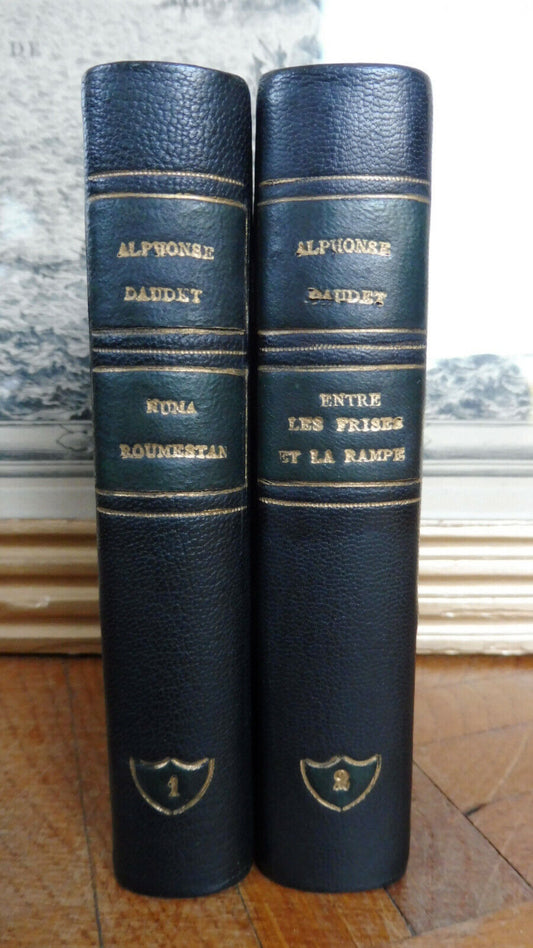 Numa Roumestan + Entre les Frises et la Rampe (Alphonse Daudet) 1893 2 vol.