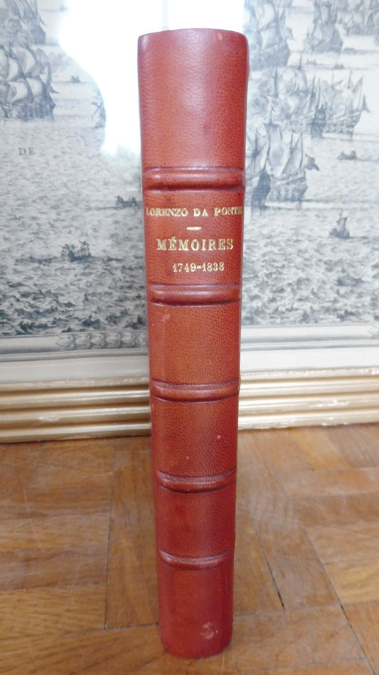 Mémoires 1749-1838 (Lorenzo Da Ponte) 1931 CASANOVA