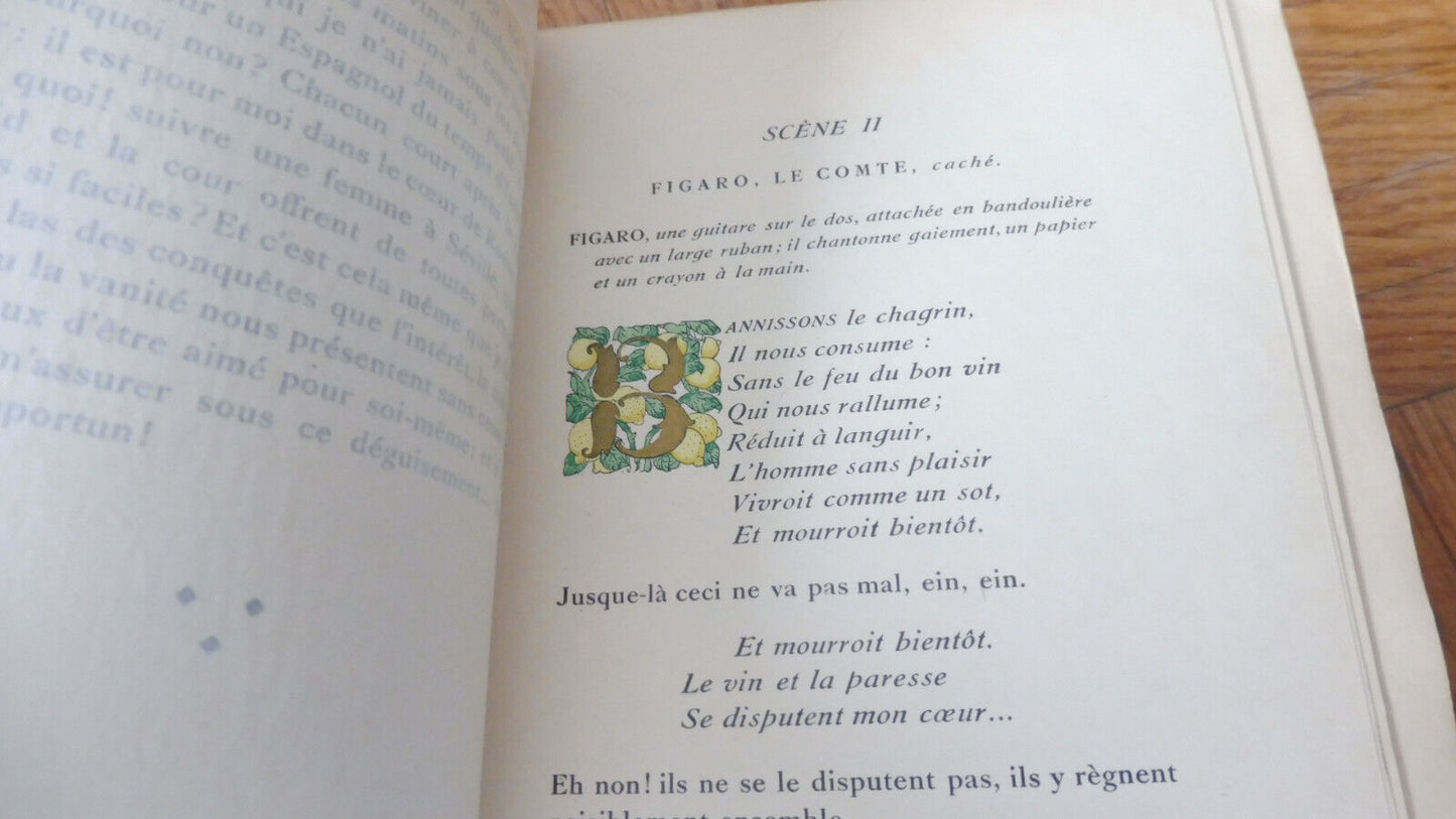 Le Barbier de Séville (Beaumarchais) 1930 illus. Mossa NUMEROTE