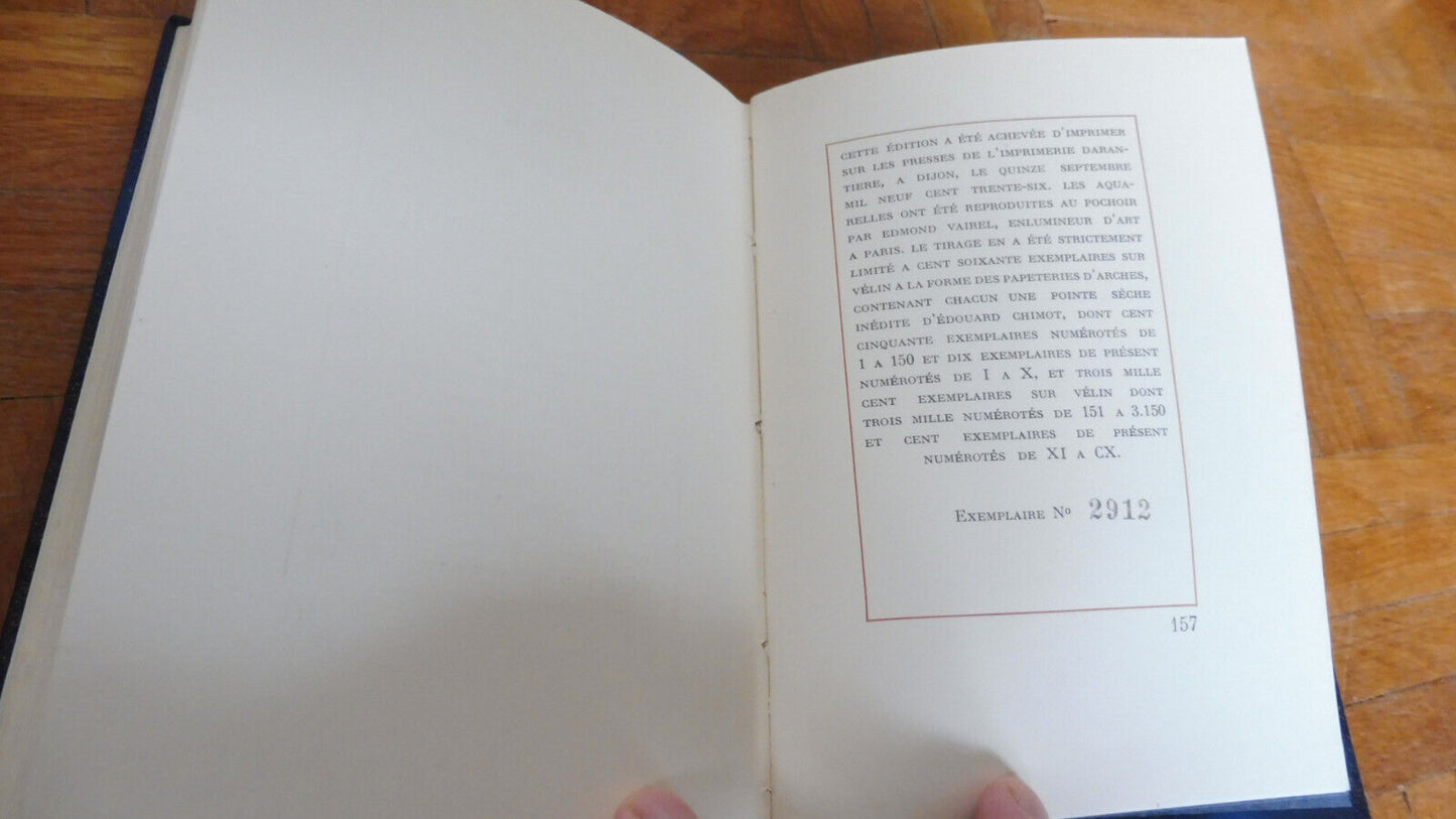 Dialogues des courtisanes (Lucien de Samosate) 1936 illus. Chimot NUMEROTE VELIN