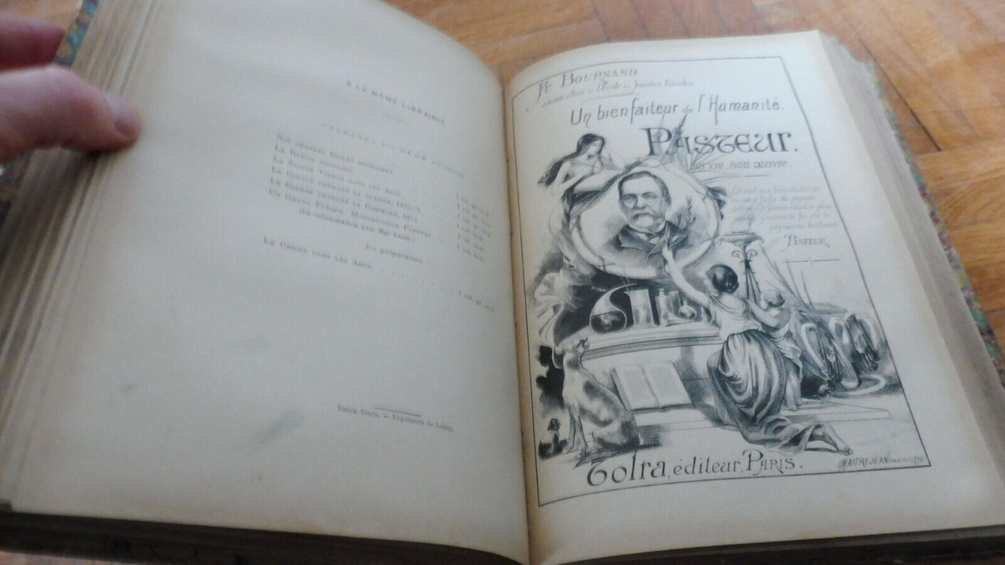 Au Pays des menhirs + Pasteur, sa vie, son oeuvre (L. Ville et F. Bournand) s.d.