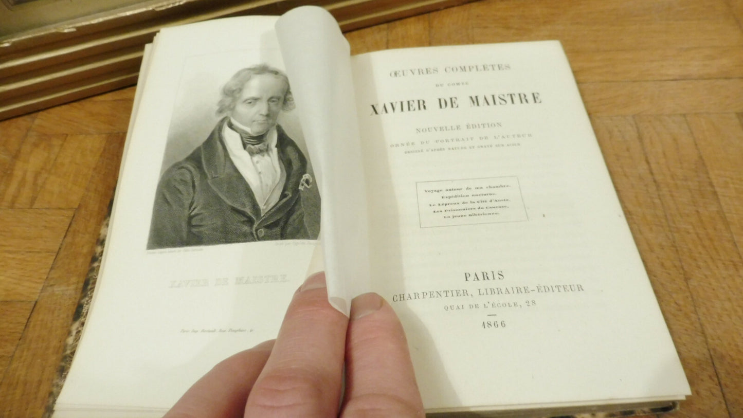 Oeuvres de Xavier de Maistre 1866