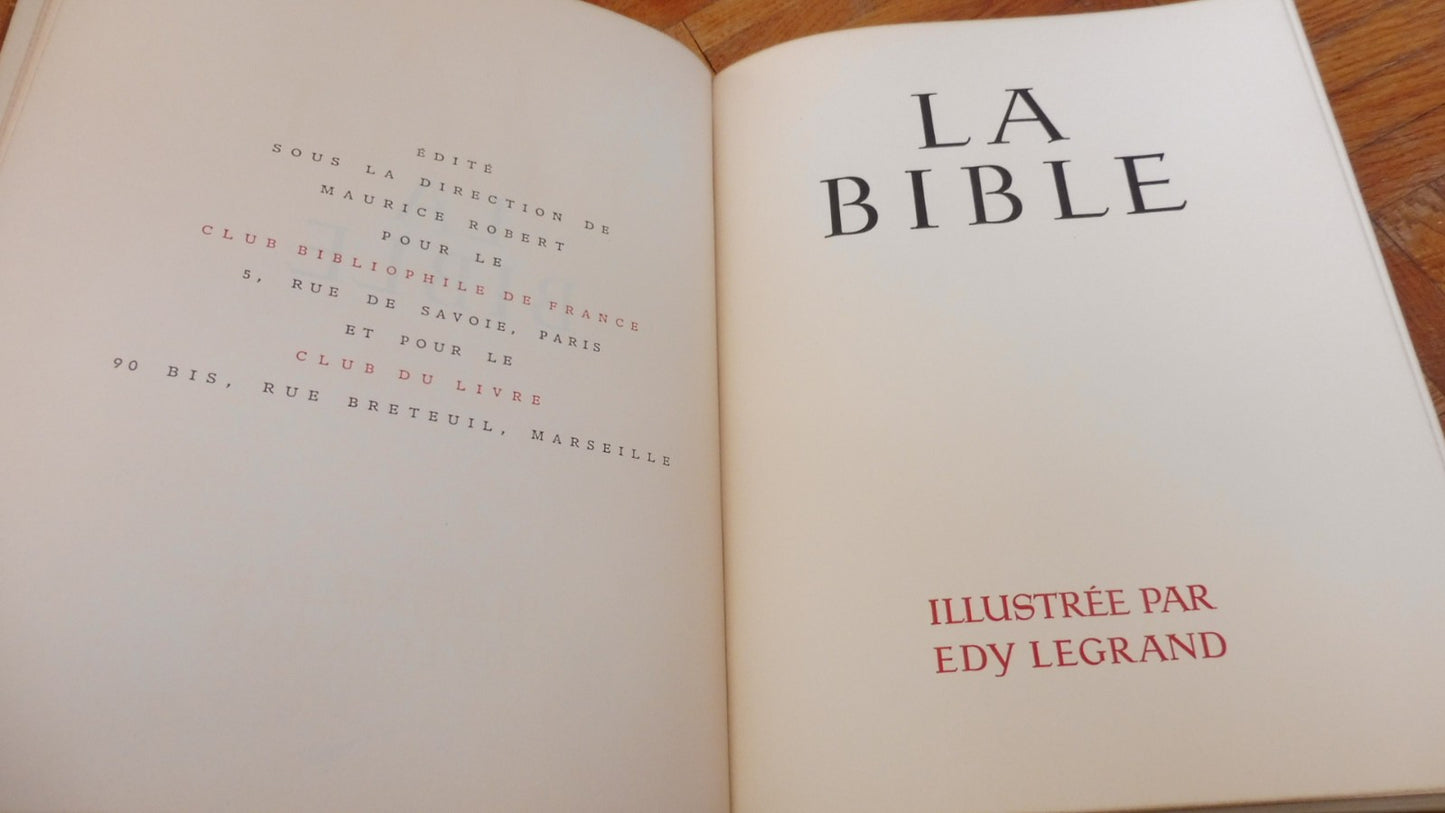 La Bible 1950 4/4 illus. Edy Legrand
