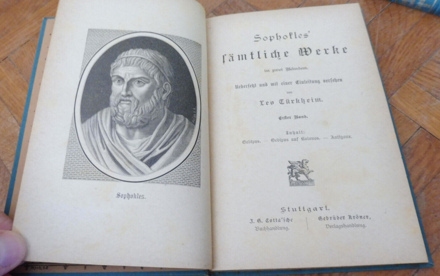 Sophokles Fämliche Werke s.d. 2 vol.