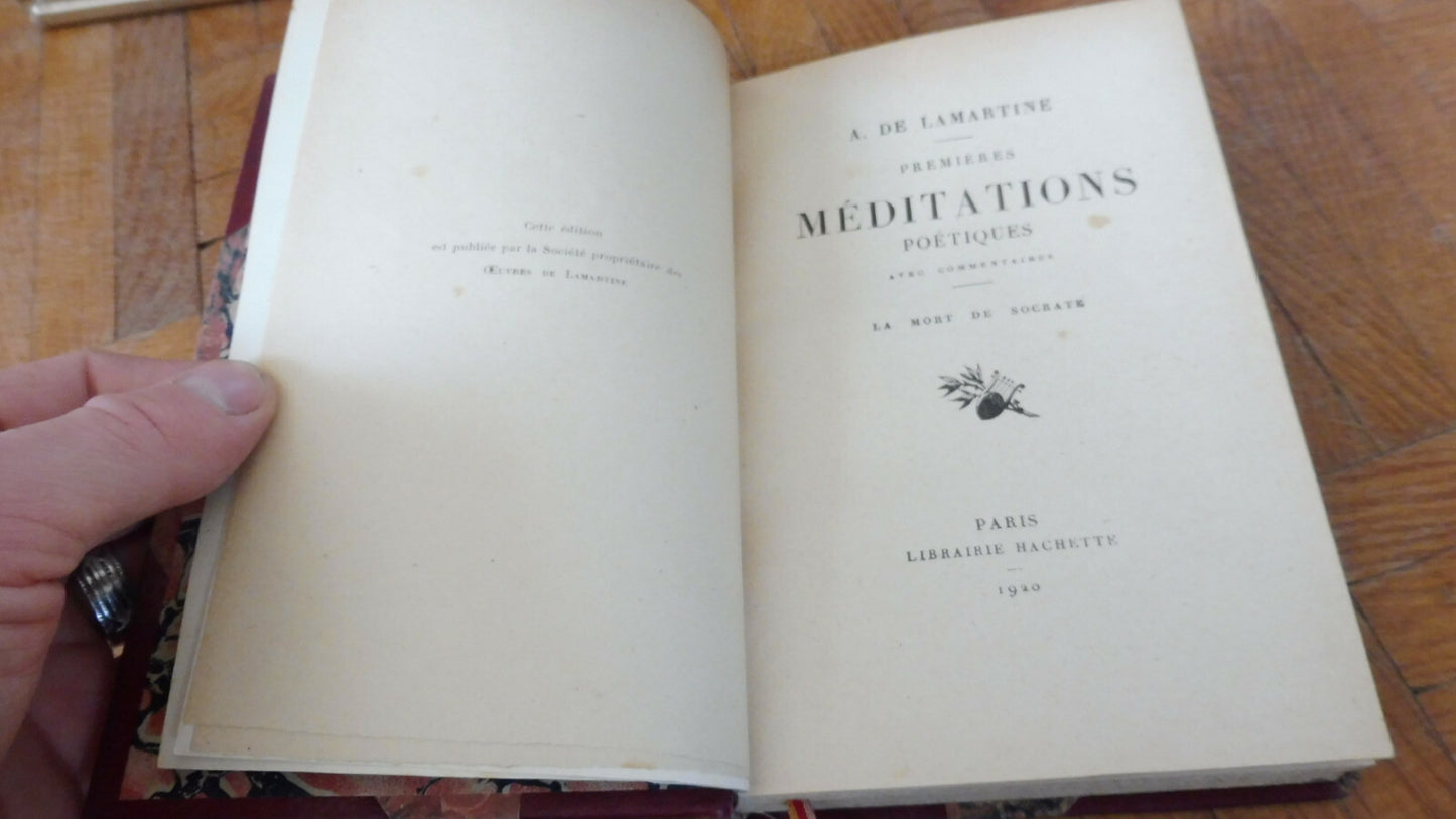 Premières méditations poétiques (De Lamartine) 1920