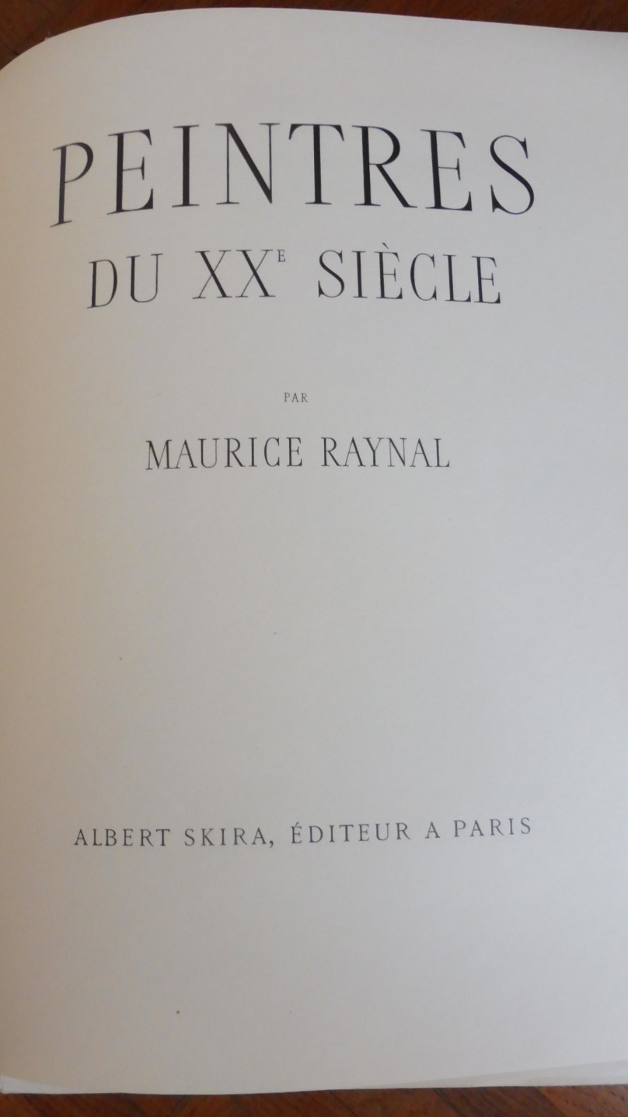 Peintres du XXe (Maurice Raynal) 1947 SKIRA