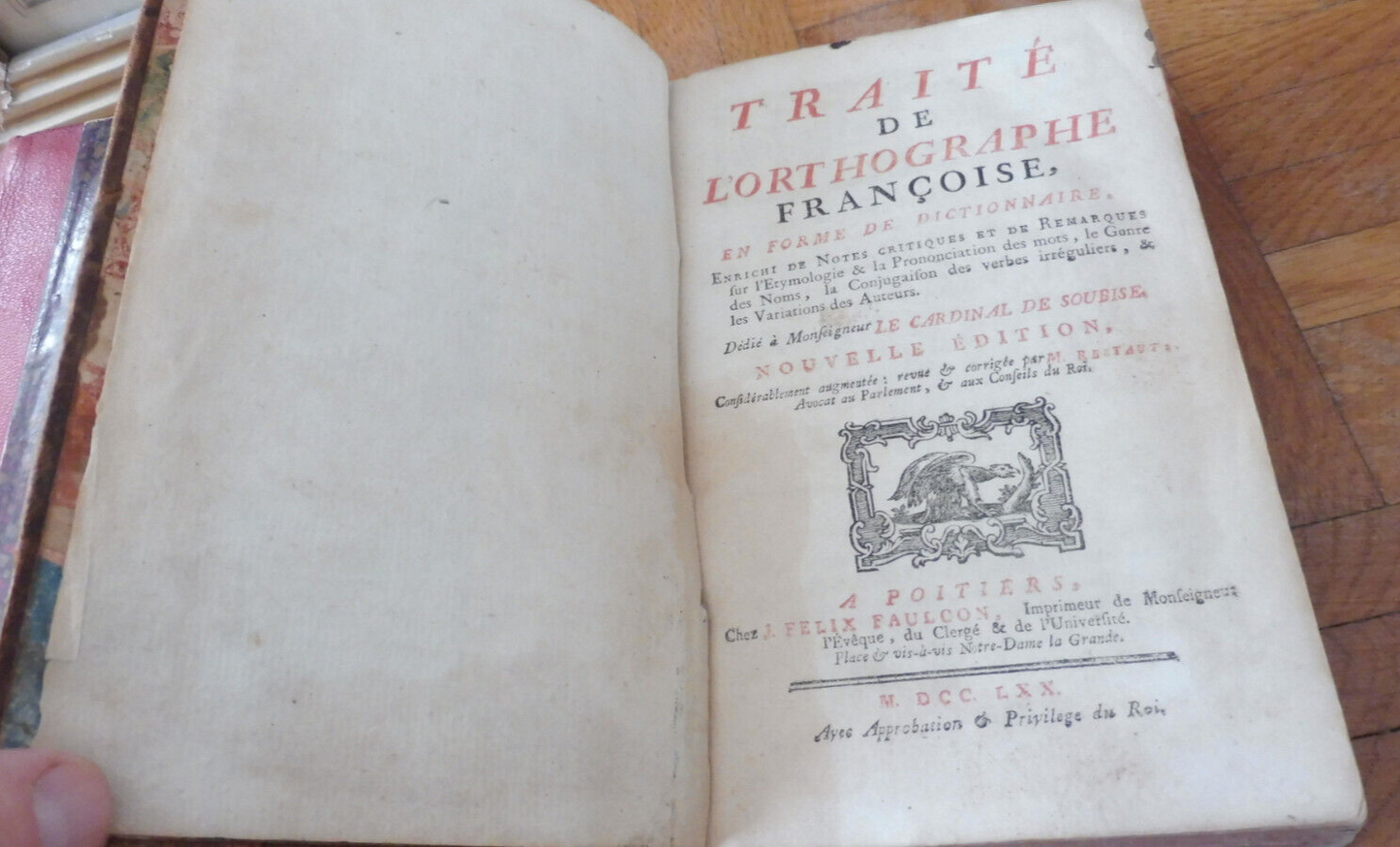 Traité de l'orthographe françoise (Restaut) 1770