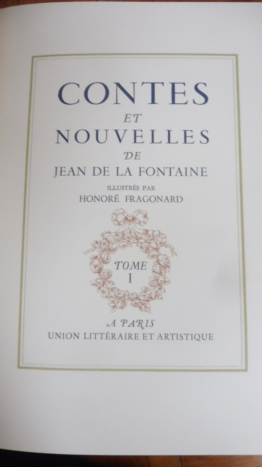 Contes de La Fontaine s.d. 2/2 illus. Fragonnard VELIN