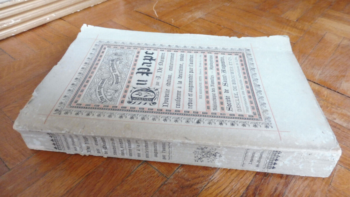 Du Pape (Joseph De Maistre) s.d.