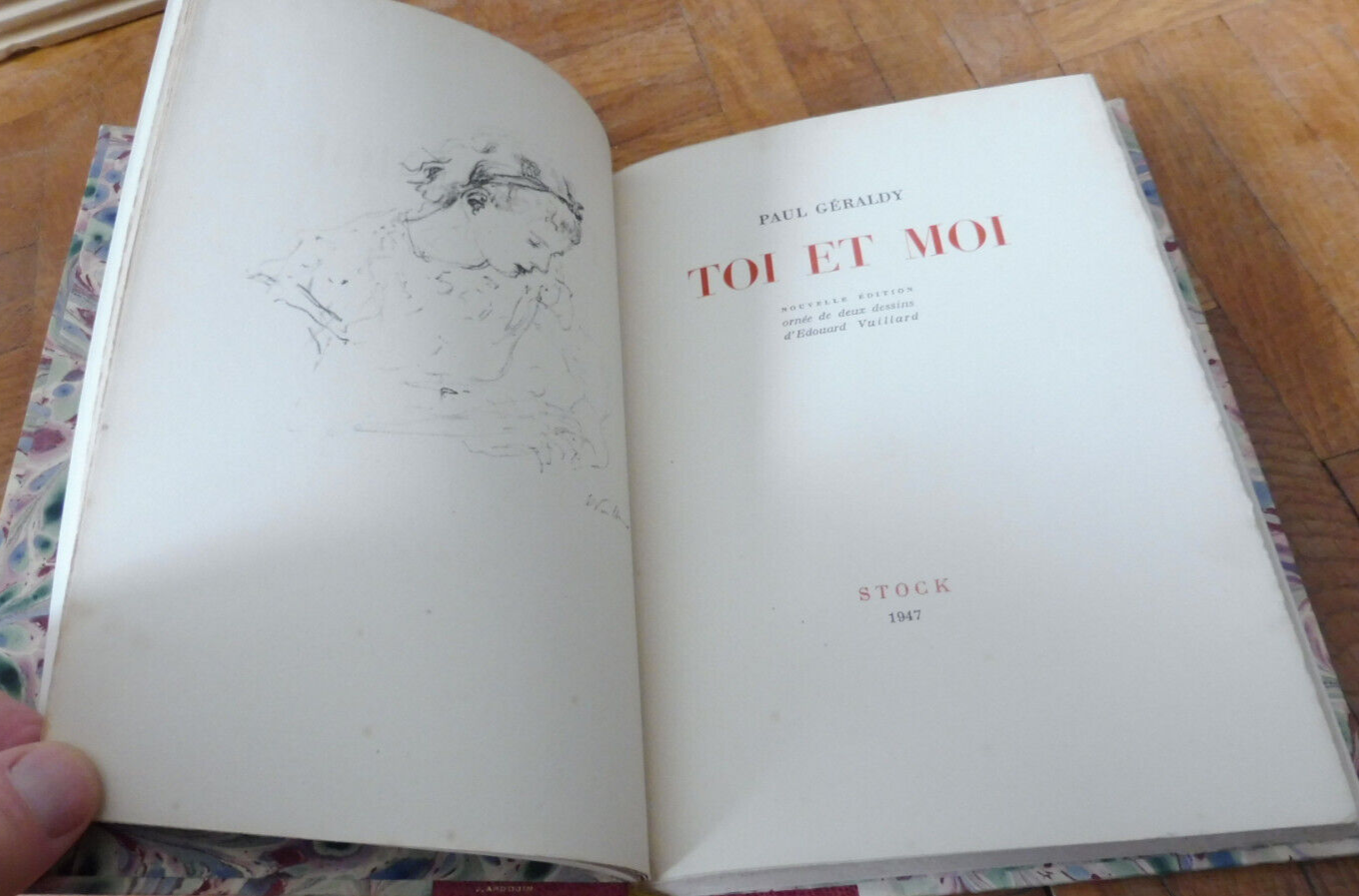 Toi et moi (Paul Géraldy) 1947 illus. Vuillard RELIURE SIGNEE