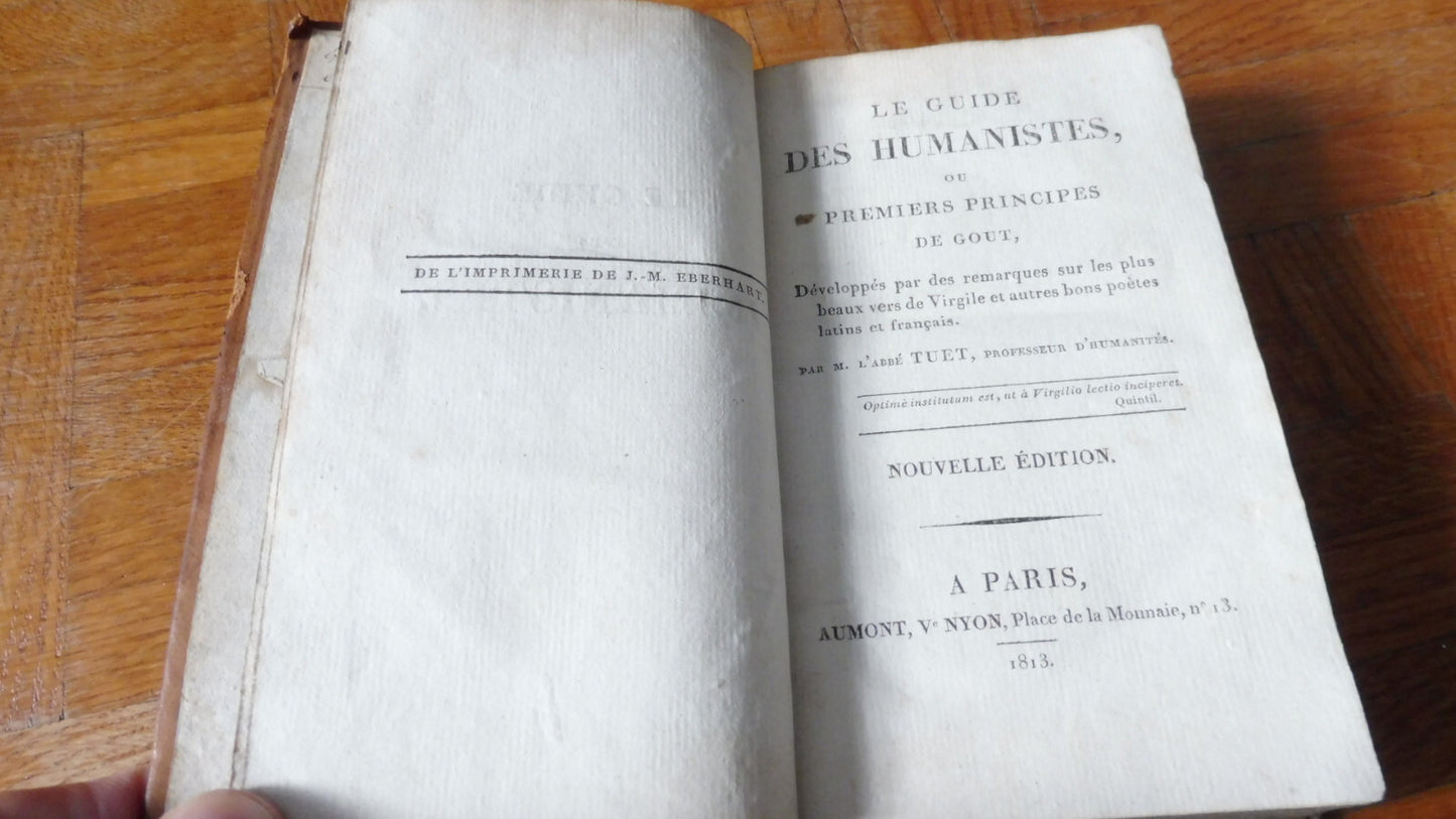 Le Guide des Humanistes (Tuet) 1813