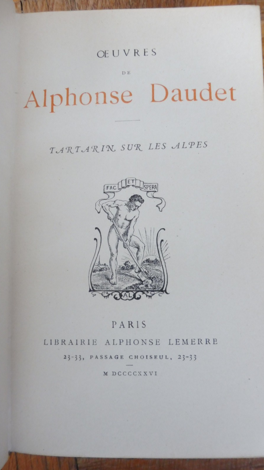 Tartarin sur les Alpes (Alphonse Daudet) 1921