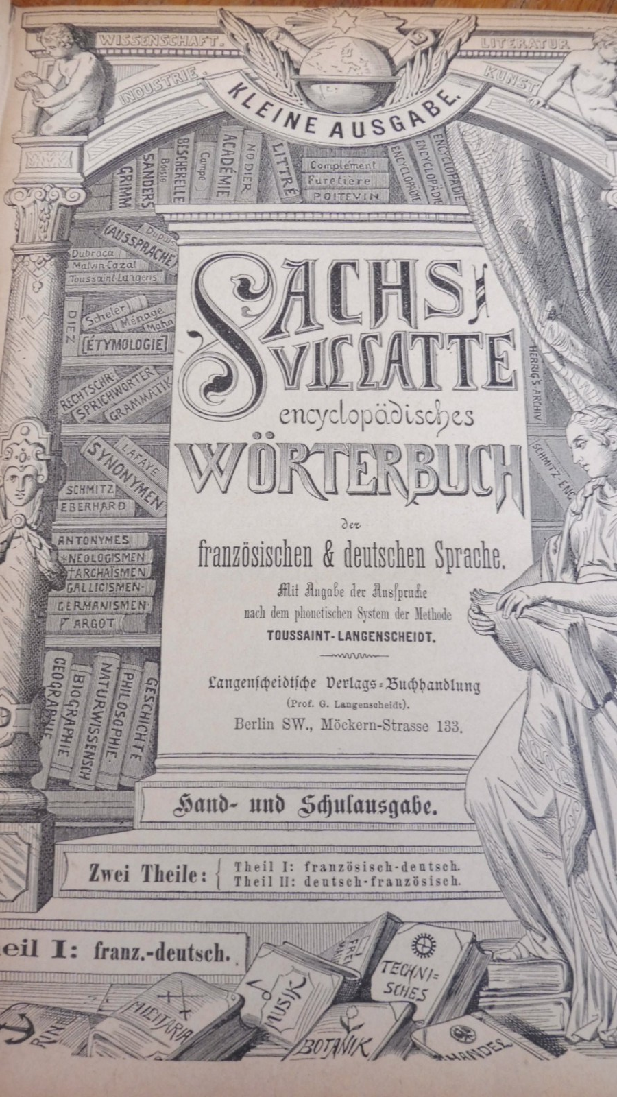Sachs Villatte encyclopädisches Wörterbuck 1887 2/2