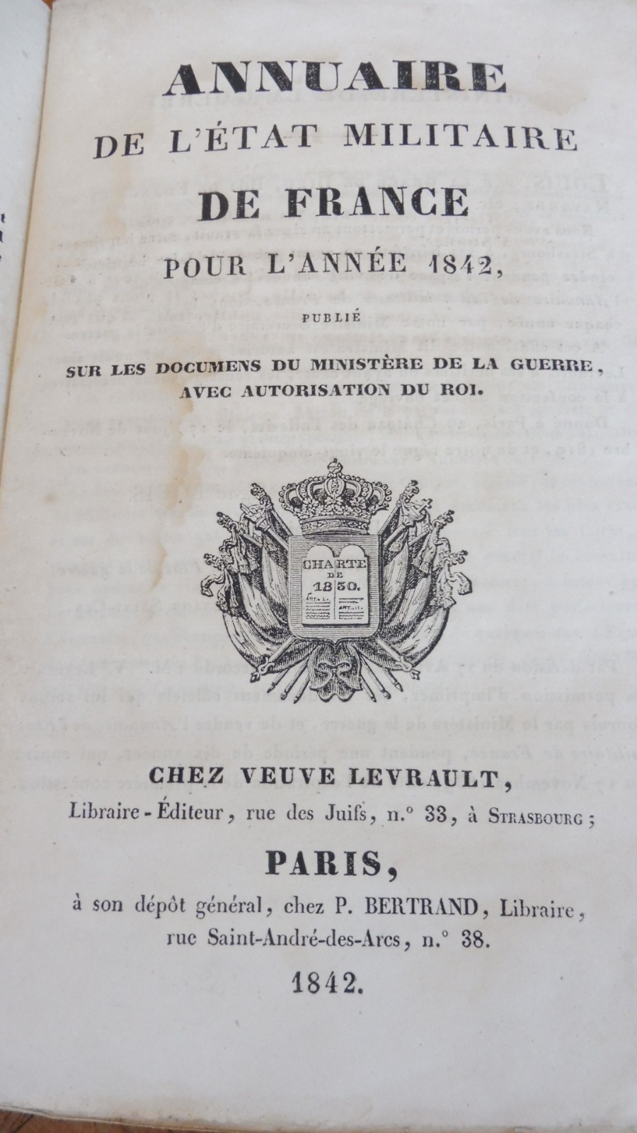 Annuaire militaire pour l'année 1842