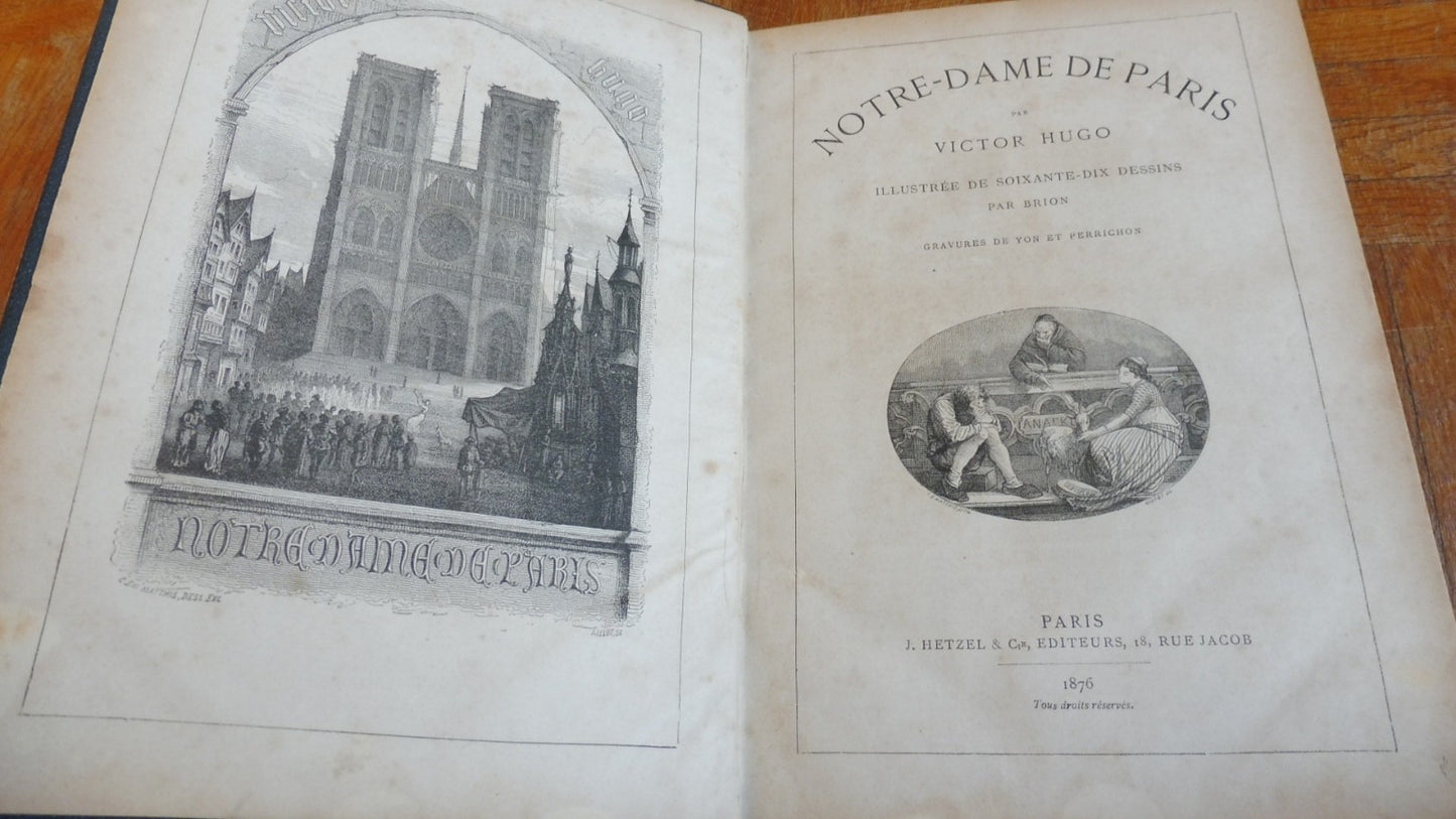 Notre-Dame de Paris (Victor Hugo) 1876 illus. Brion