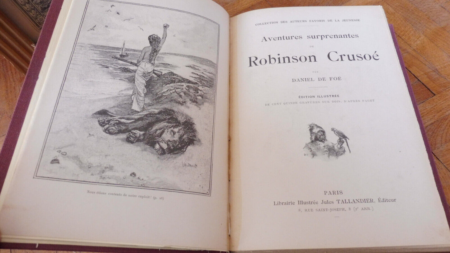 Robinson Crusoé (Daniel De Foë) s.d. illus. Paget