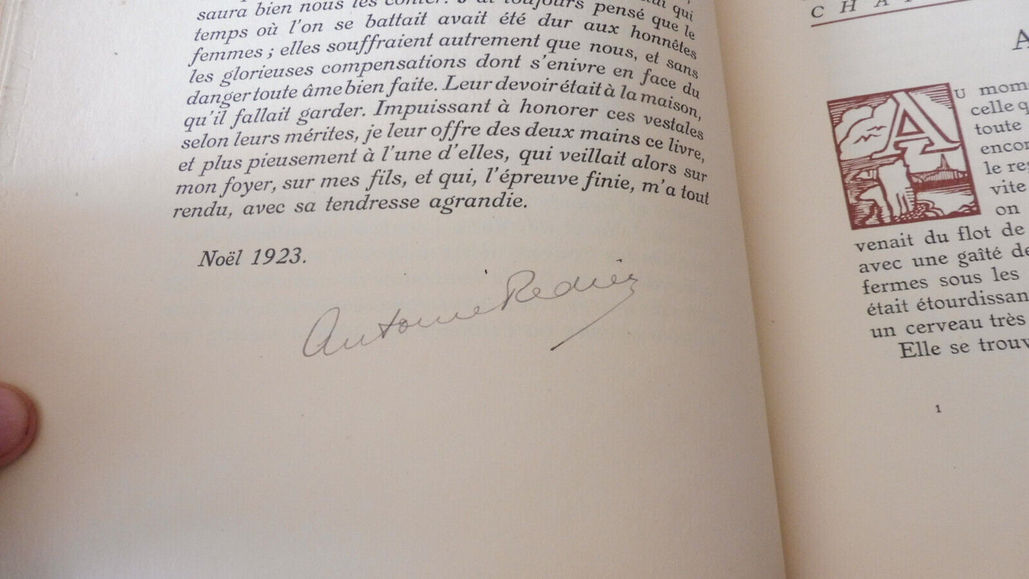 La Guerre des femmes (Antoine Redier) 1926 illus. Naudin AUTOGRAPHE