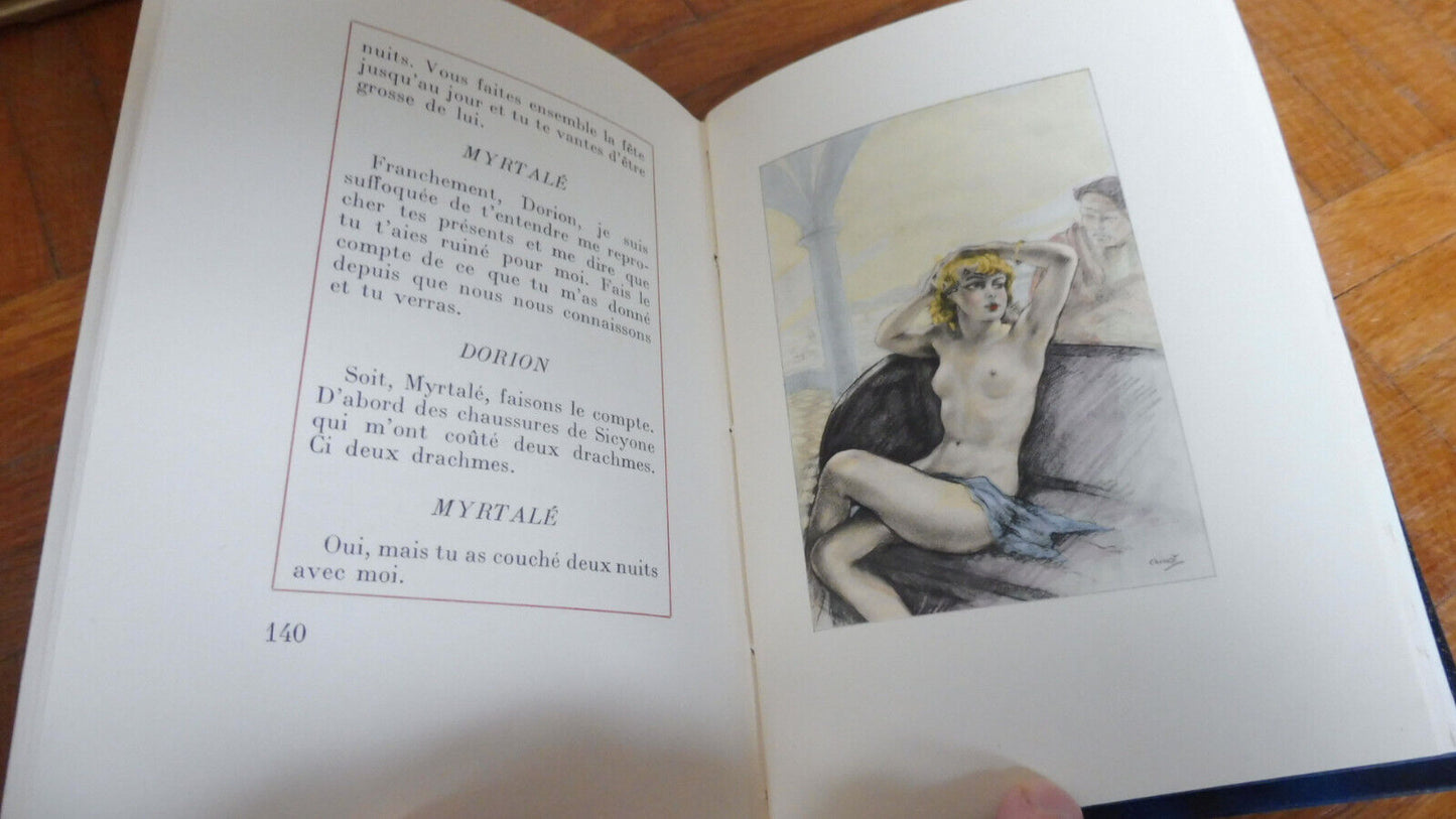 Dialogues des courtisanes (Lucien de Samosate) 1936 illus. Chimot NUMEROTE VELIN