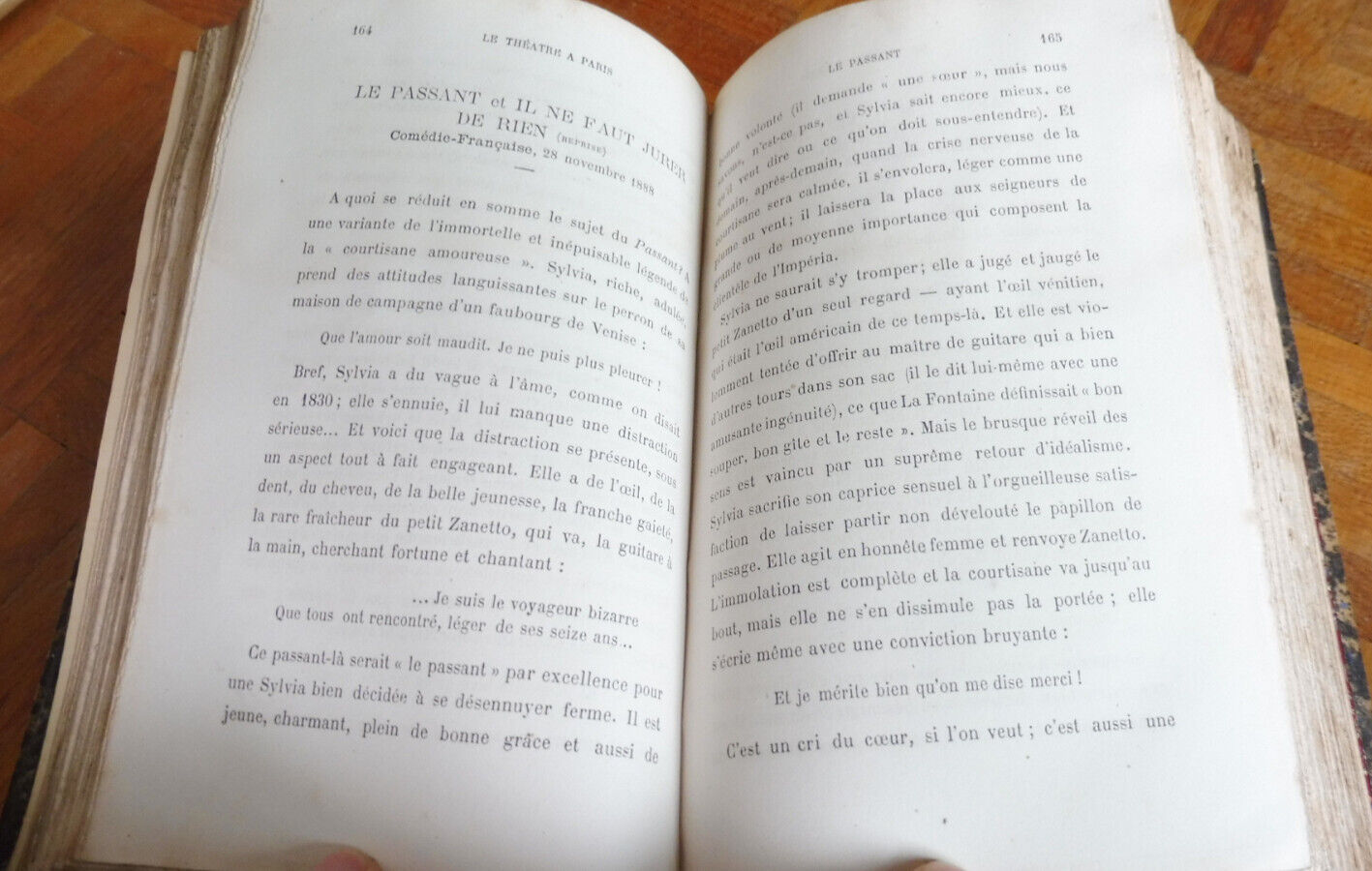 Le Théâtre à Paris (Camille Le Senne) 1888-1890 5 vol.