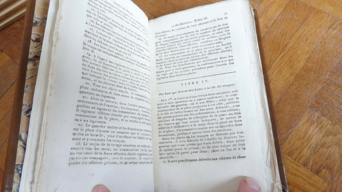 Ordonnance pour régler le service dans les places et les quartiers 1768