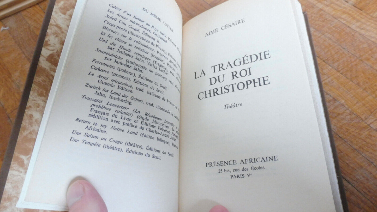 La Tragédie du roi Christophe + Une Saison au Congo (A. Césaire) 2 t. en 1 vol.