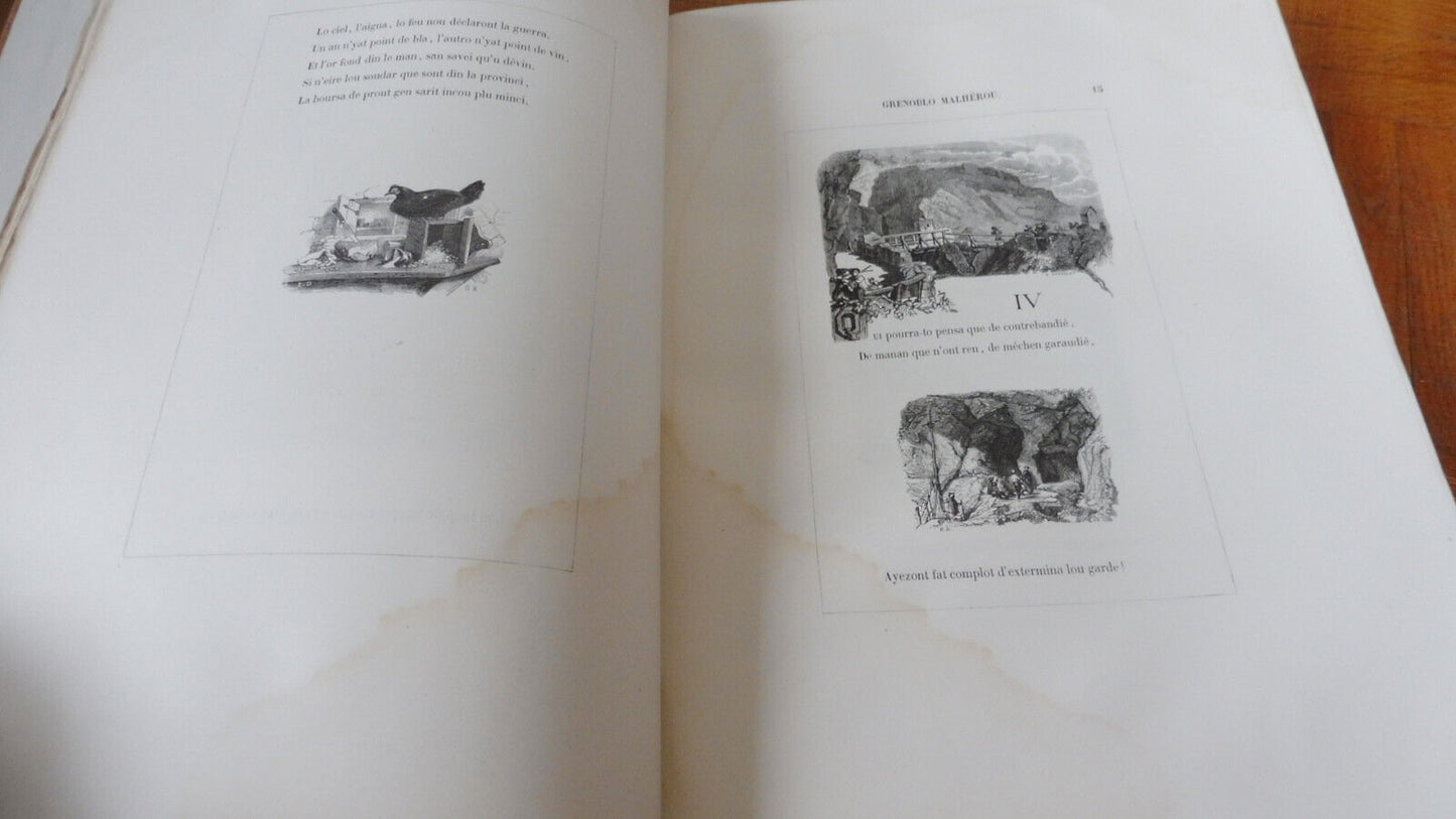 Grenoblo Malhérou (Blanc dit La Goutte) 1864 illus. Rahoult, Dardelet DAUPHINE