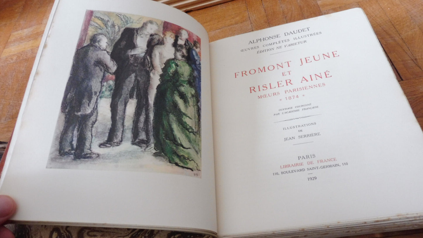 Fromont Jeune & Risler Ainé (Alphonse Daudet) 1929 illus. Serrière