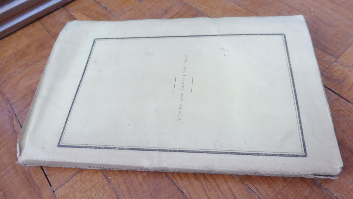 Conférence sur les différentes enceinte de Paris (Ed. Bureau) 1871 +lettre
