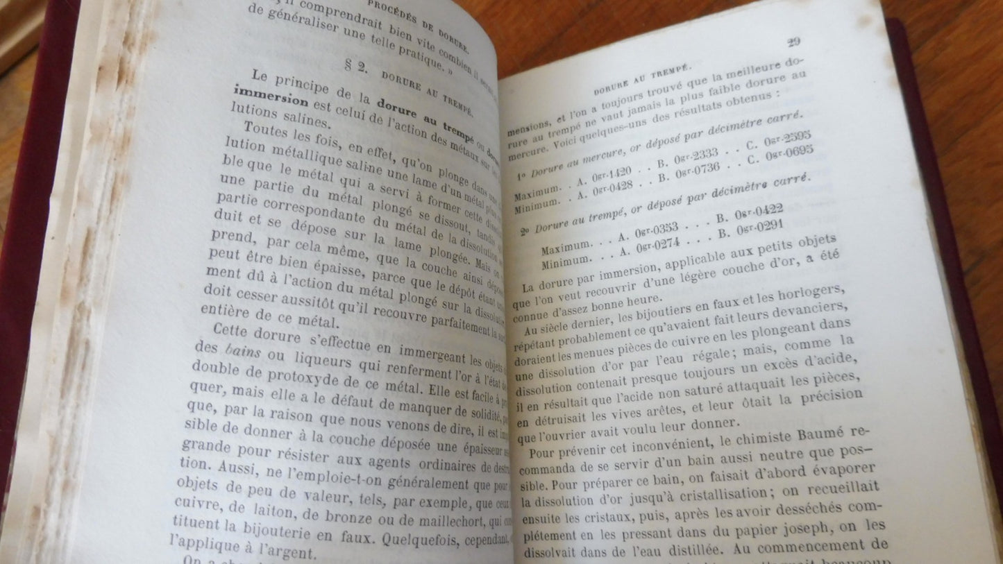 Manuel de dorure et argenture sur métaux (Mathey) 1870 RORET
