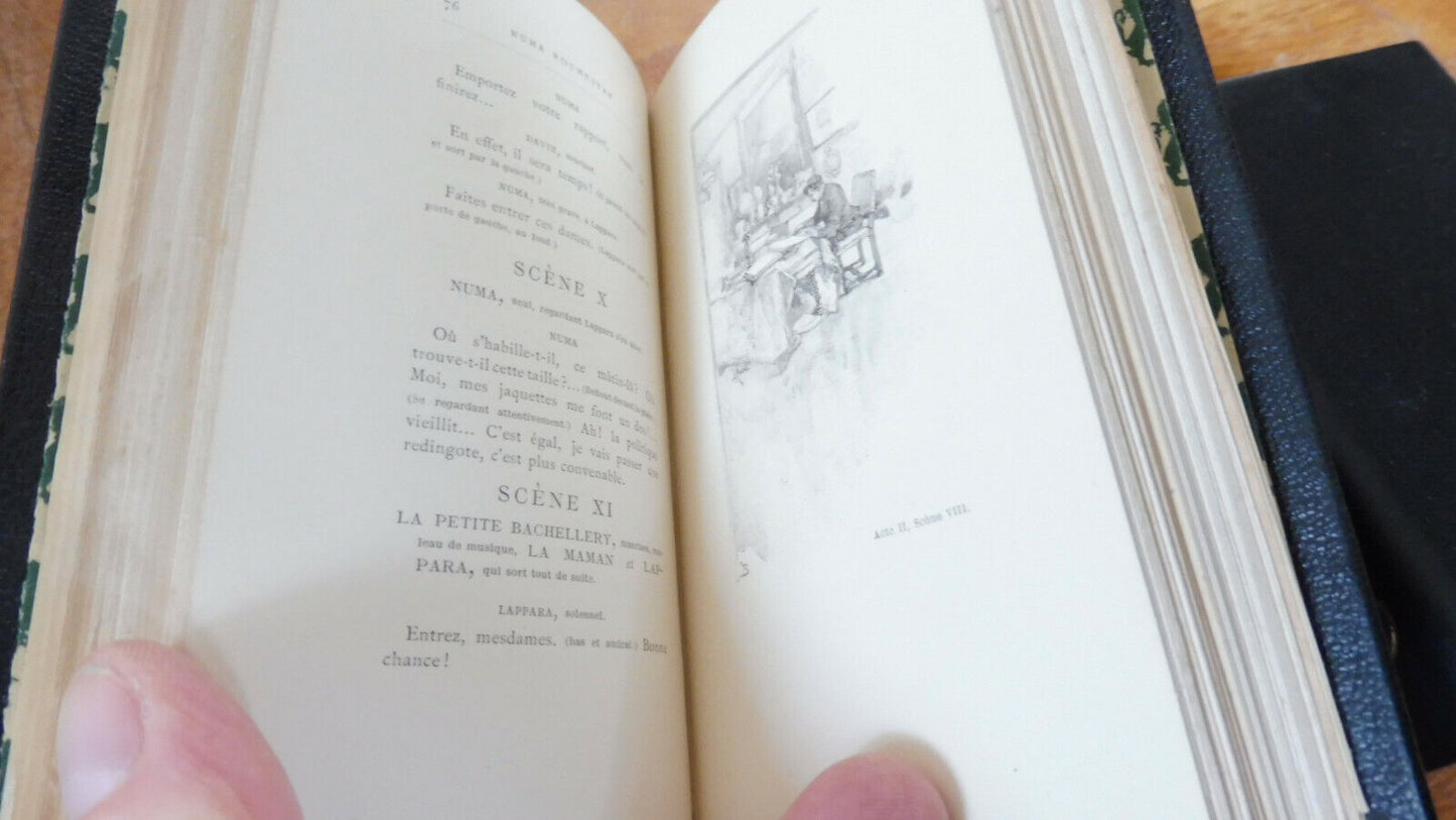 Numa Roumestan + Entre les Frises et la Rampe (Alphonse Daudet) 1893 2 vol.