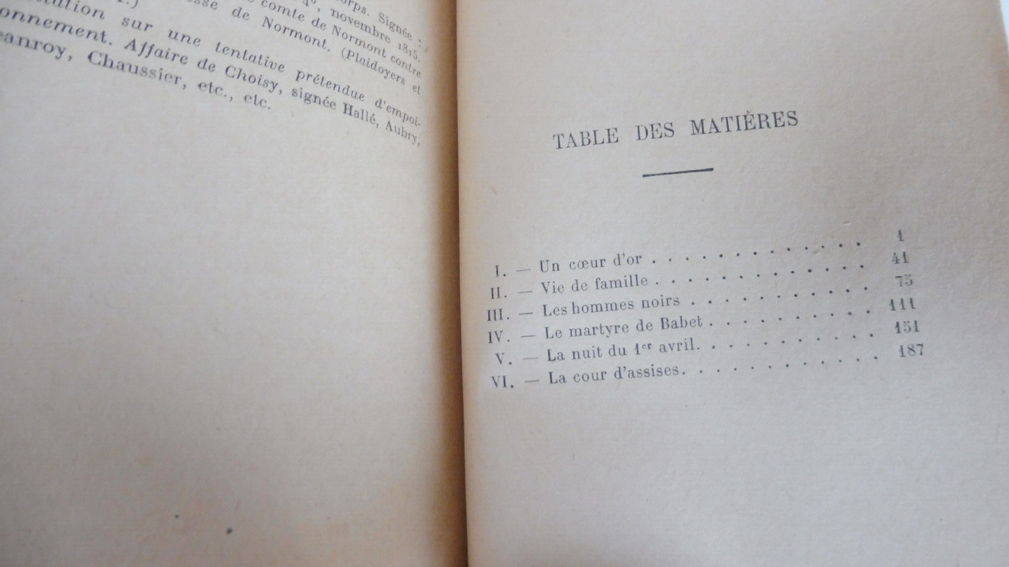 Babet l'empoisonneuse empoisonnée (Georges Lenotre) 1927 HISTOIRE JUDICIAIRE