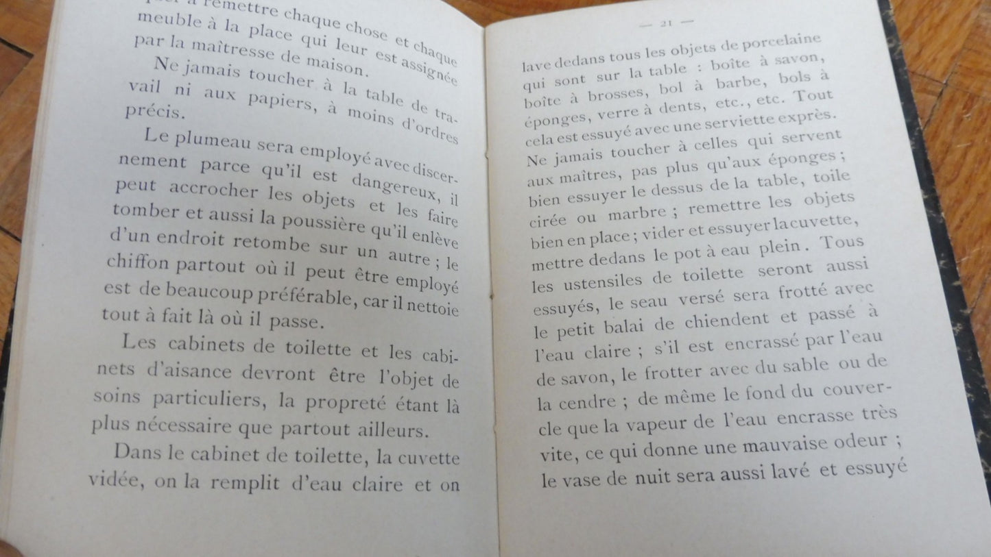 Manuel du valet de chambre 1910