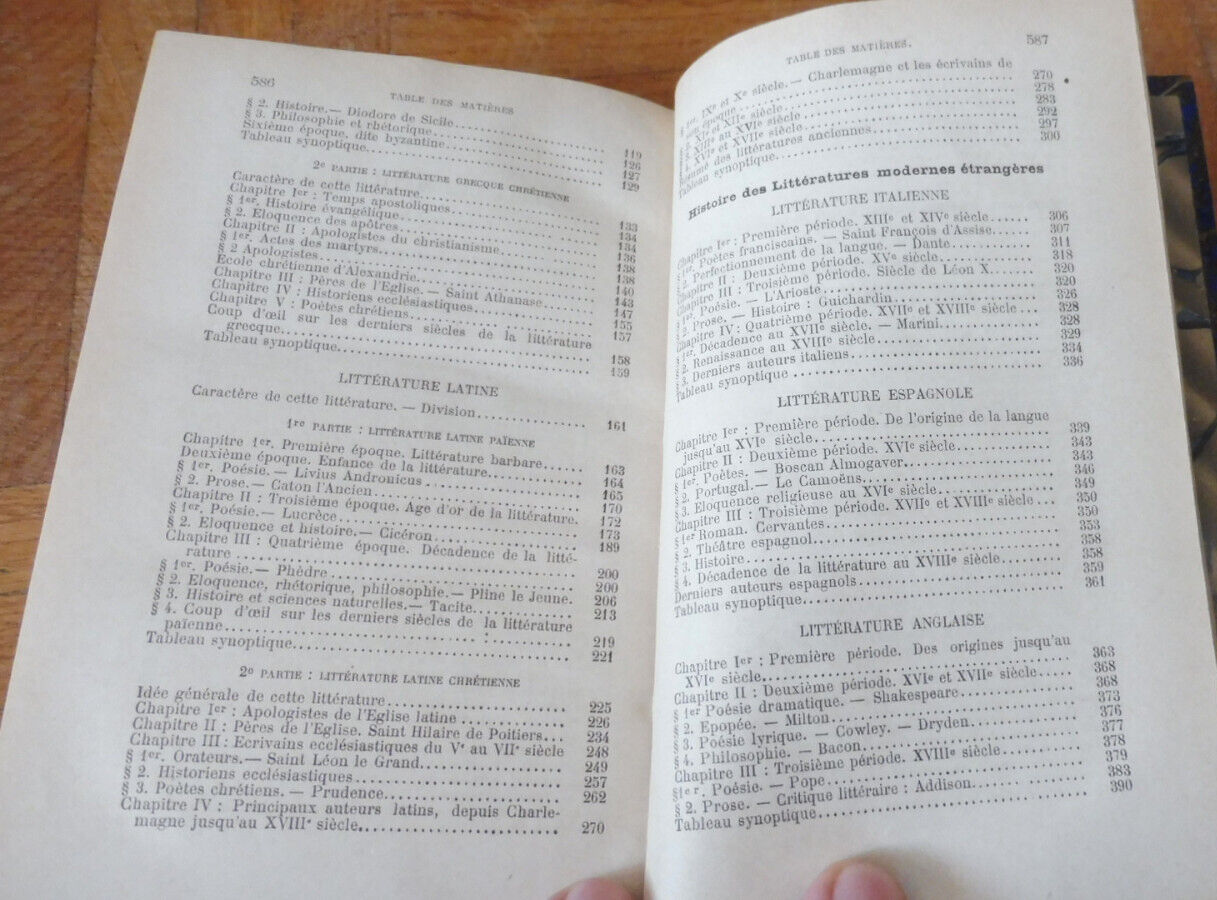 Histoire des littératures anciennes et modernes 1882