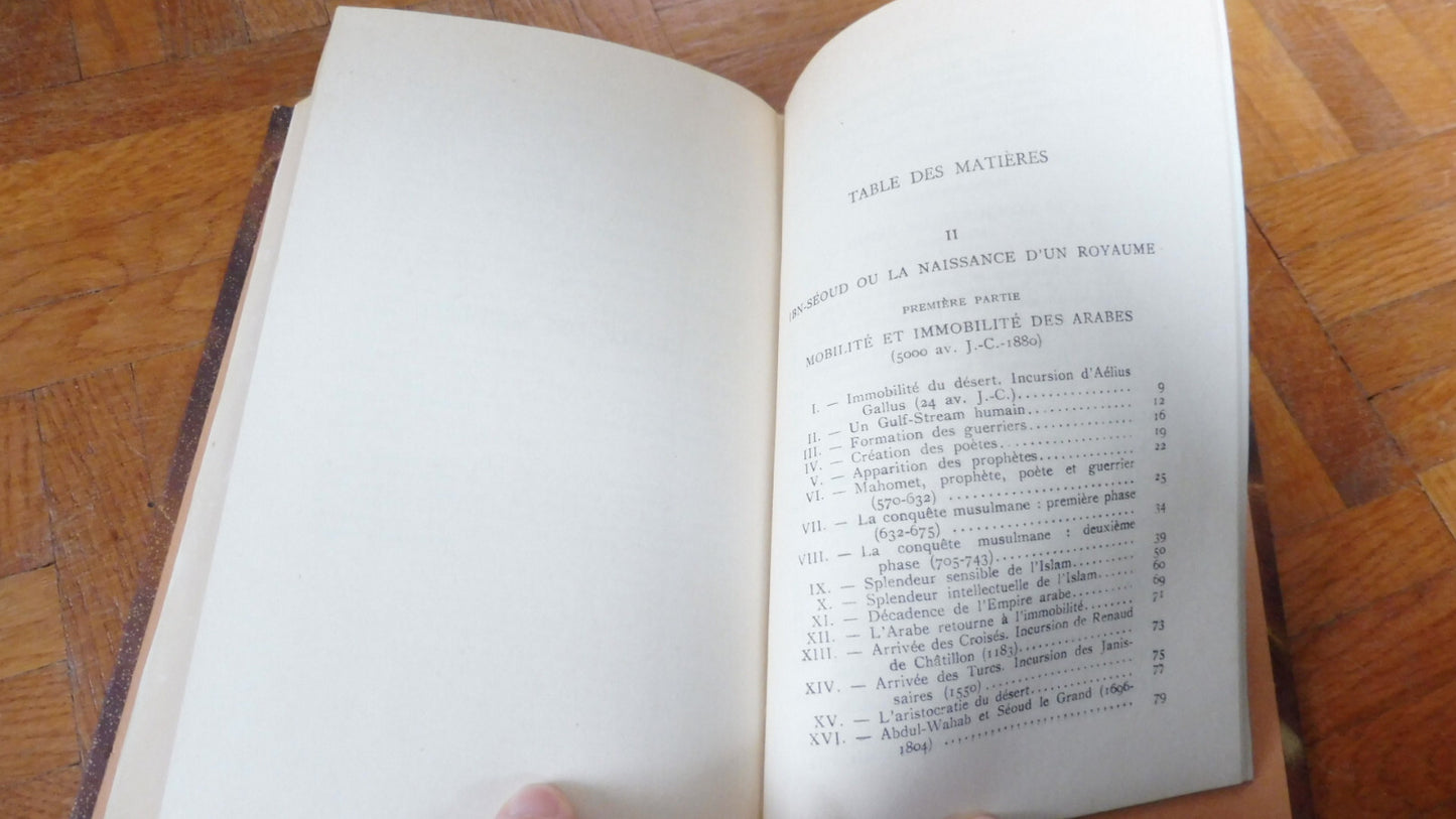 Ibn-Séoud ou la naissance d'un royaume (Benoist-Méchin) 1957