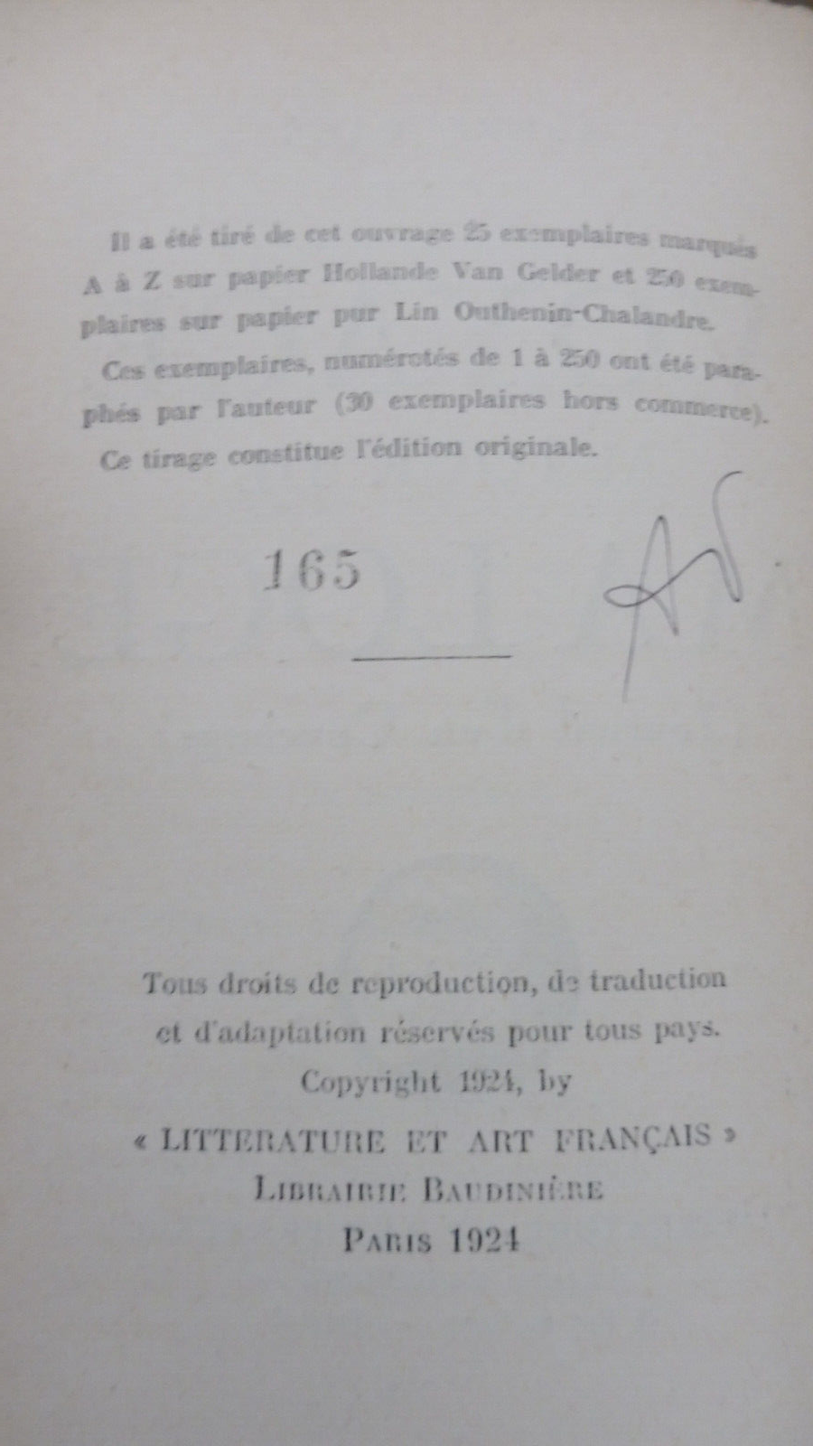 Voyage autour de ma loge (André Dahl) 1924 EO