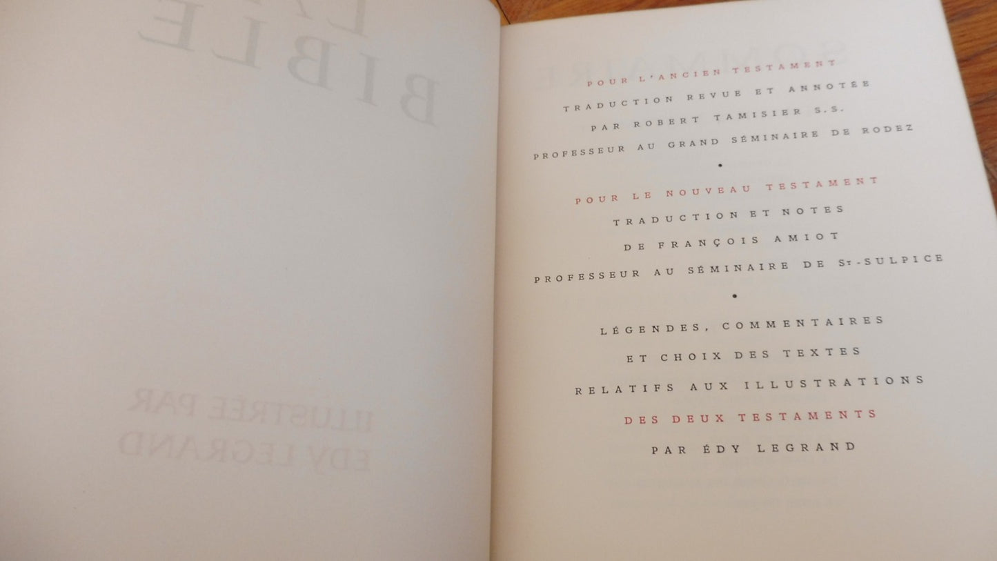 La Bible 1950 4/4 illus. Edy Legrand