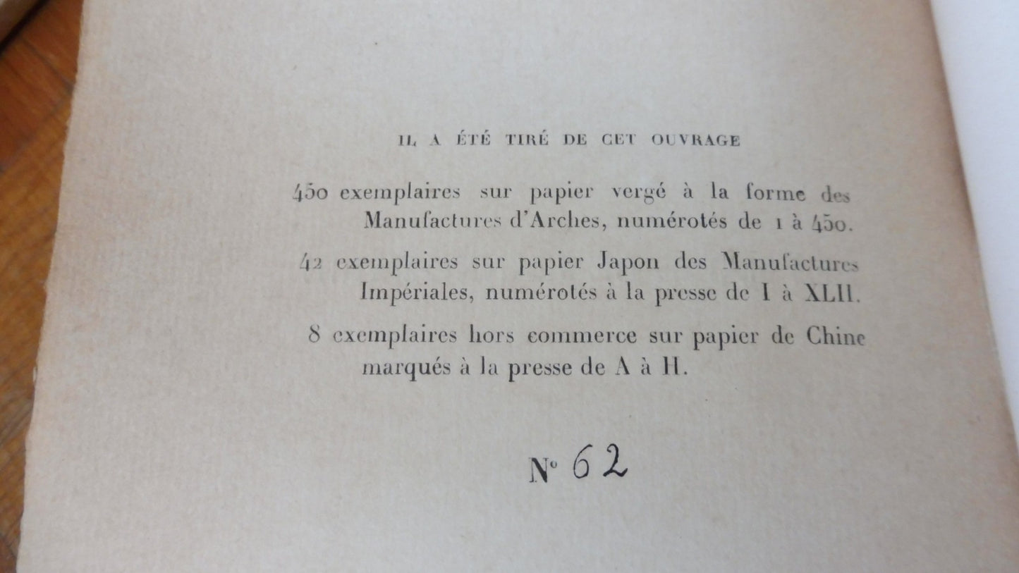 Les Mains de Jeanne-Marie (Arthur Rimbaud) 1919 NUMEROTE Vergé dArches EO