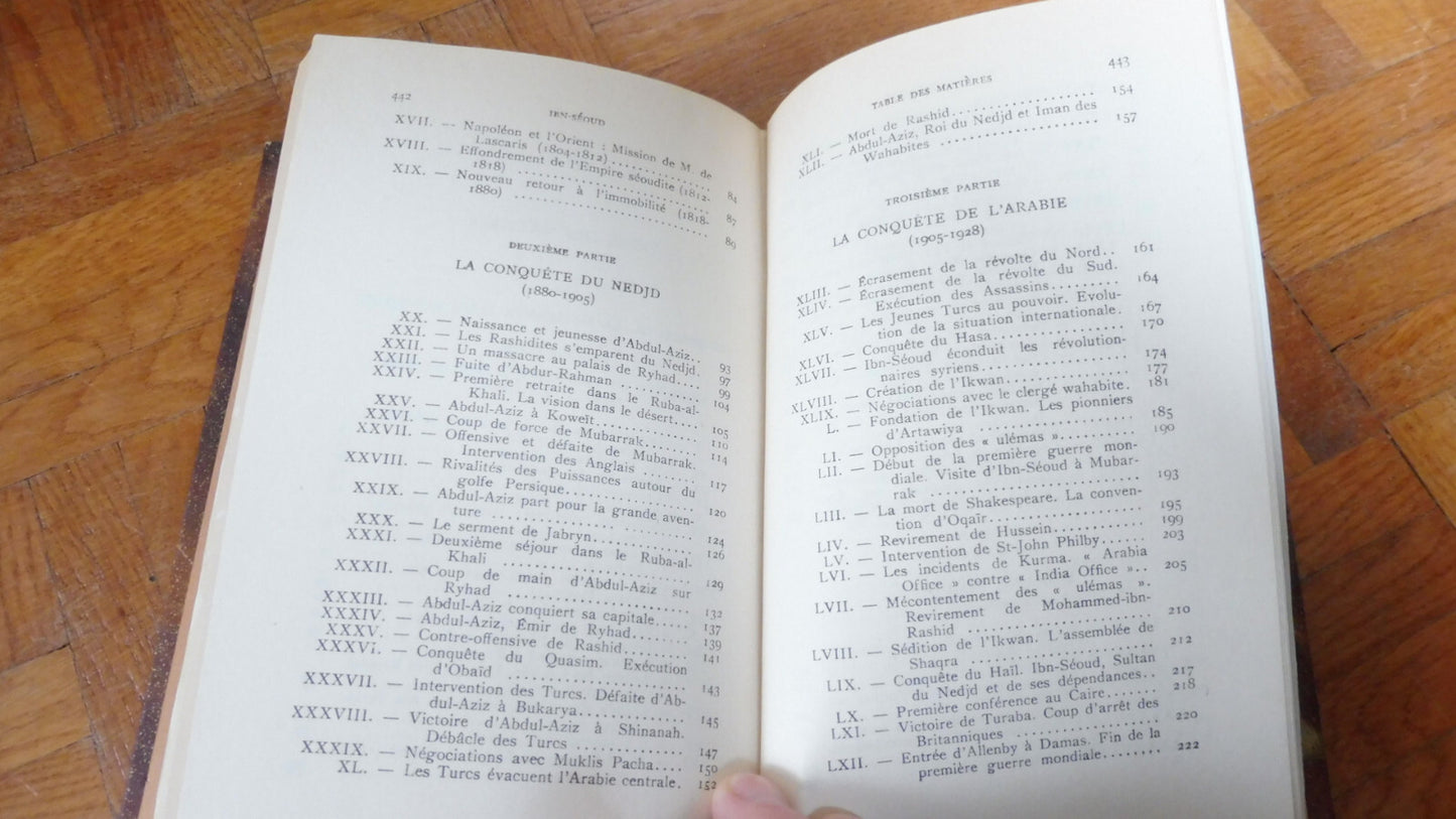 Ibn-Séoud ou la naissance d'un royaume (Benoist-Méchin) 1957