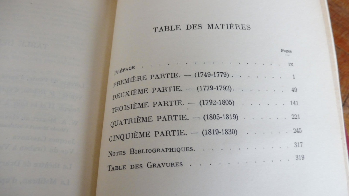 Mémoires 1749-1838 (Lorenzo Da Ponte) 1931 CASANOVA